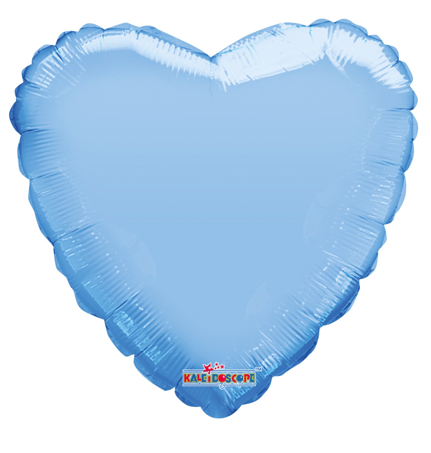 4" Light Blue Hearts Foil Balloon Air Fill Only (5 PACK) #34100-04