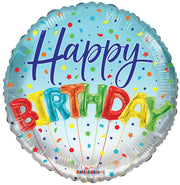 9" Birthday Balloons &amp; Confetti Air Fill Only Balloons (5 Pack) #16510-09