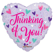 18" Thinking Of You Hearts Balloon (5 pack)- 16541