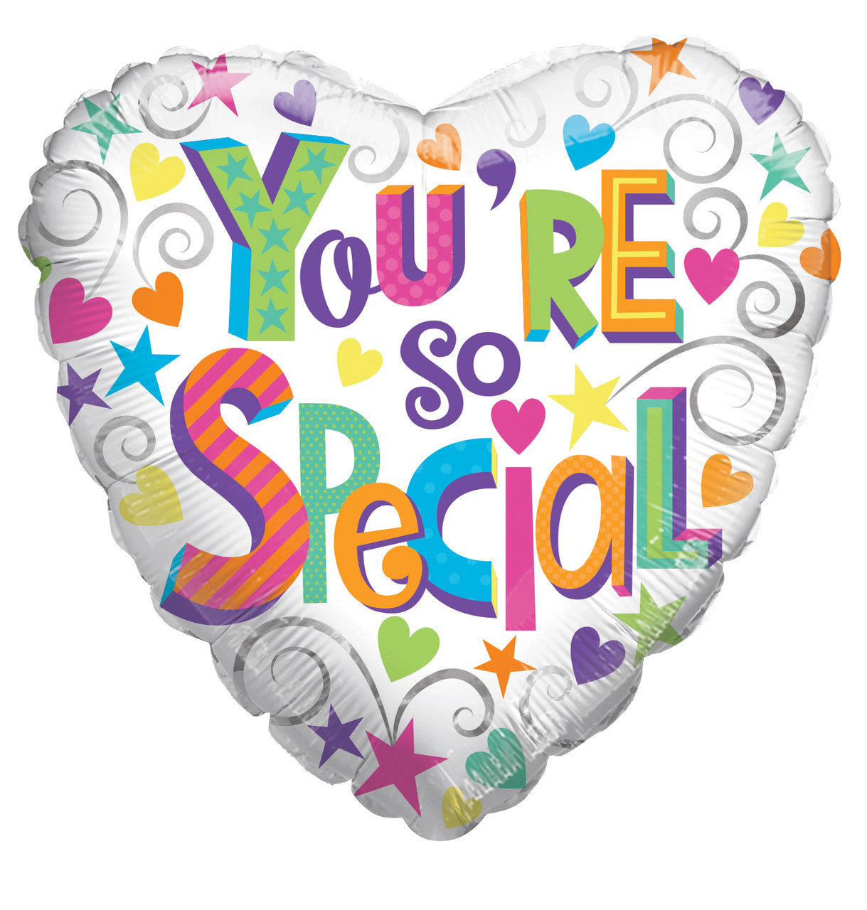 18" You're So Special Heart Shape Helium Foil Balloon (5 PACK) #16560