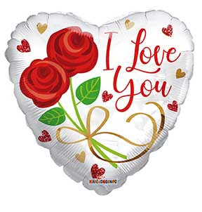18" I Love You Water Colors Foil Balloons (5 PACK) #16639-18