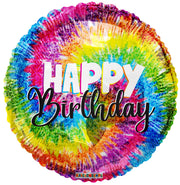 18" Happy Birthday Groovy Helium Foil Balloons (5 PACK) #16798
