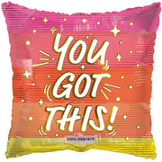 18" You Got This!! Encouragement Helium Foil Balloons (5 Pack) #16848