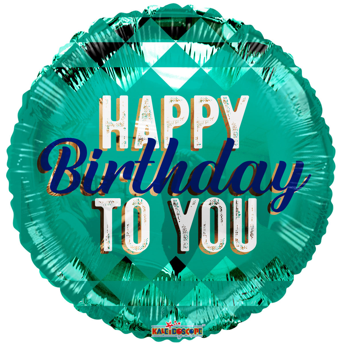 18" Happy Birthday Green Jewel Helium Foil Balloon (5 Pack) #16858