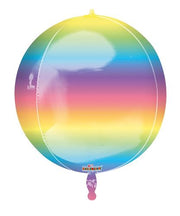 15" Spheres Spherical Rainbow Ombre Helium Balloon (1 PACK) #16913