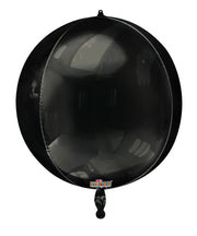 15" Spheres Spherical Round Black Balloons Helium Balloon (1 PACK) #16920
