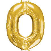 16" Mini Gold Letter O Balloon Self Sealing #33041