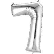 16" Mini Silver # 7 Shape Air Fill Only