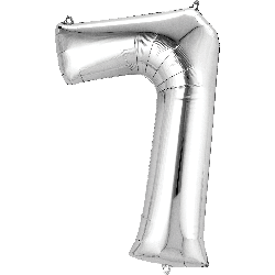 16" Mini Silver # 7 Shape Air Fill Only