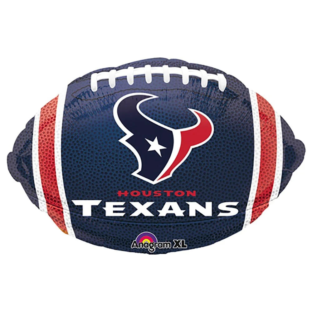18" NFL Houston Texans Football Shape Helium Foil Balloon 1ct #29588
