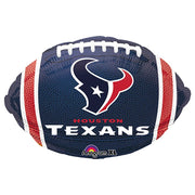 18" NFL Houston Texans Football Shape Helium Foil Balloon 1ct #29588