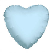18" Light Blue Heart Shape Helium Foil Balloon (5 PACK) #17527