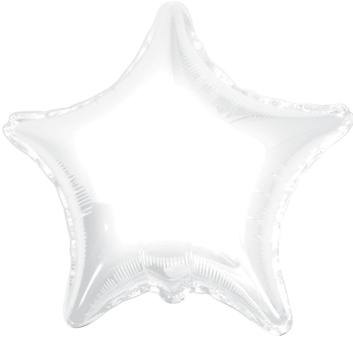 19" White Star Foil Balloons (5 Pack) #17572