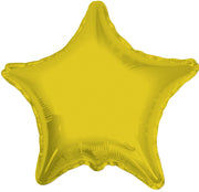 9" Mini Gold Star Foil Balloon Air Fill Only (5 PACK) #17574-09