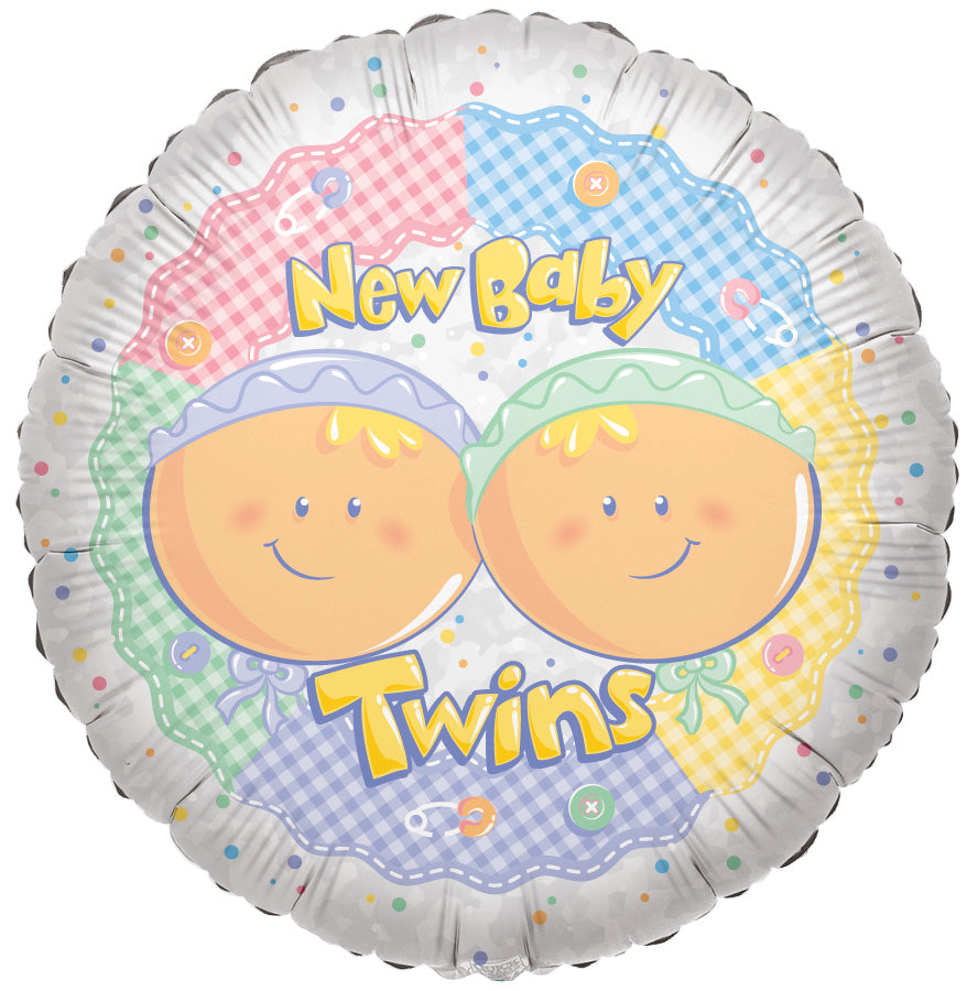 **Special Price** 18" Twin Baby Helium Foil Balloon (5 PACK) #17652