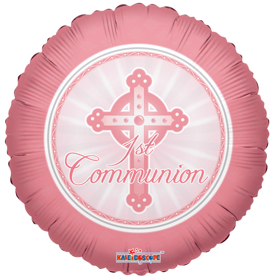 18" Communion Pink Helium Foil Balloons (5 PACK) #17692