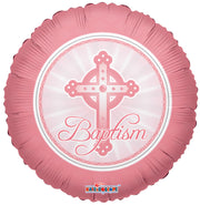 18" Girl Baptism Balloon Helium Foil Balloons (5 PACK) #17694