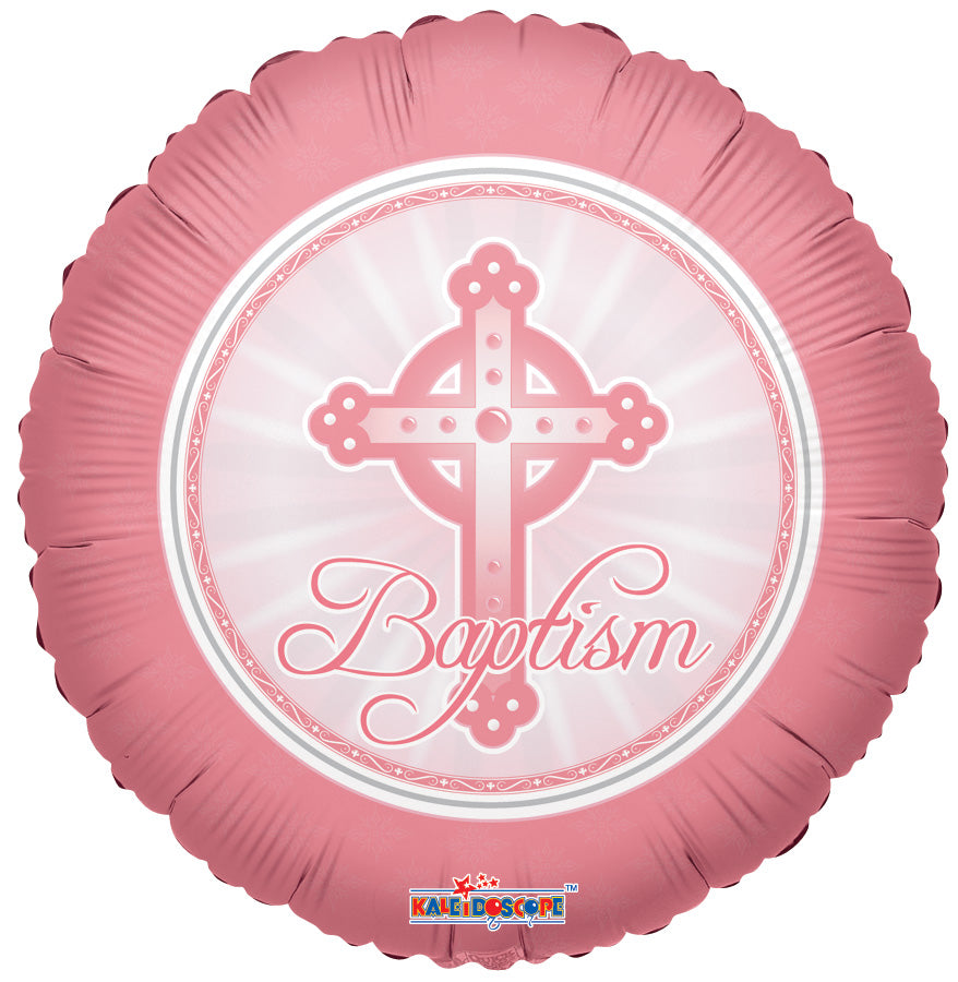 18" Girl Baptism Balloon Helium Foil Balloons (5 PACK) #17694