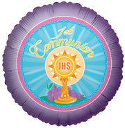 18" Rejoice 1st Communion Helium Foil Balloon (5 PACK) #17695