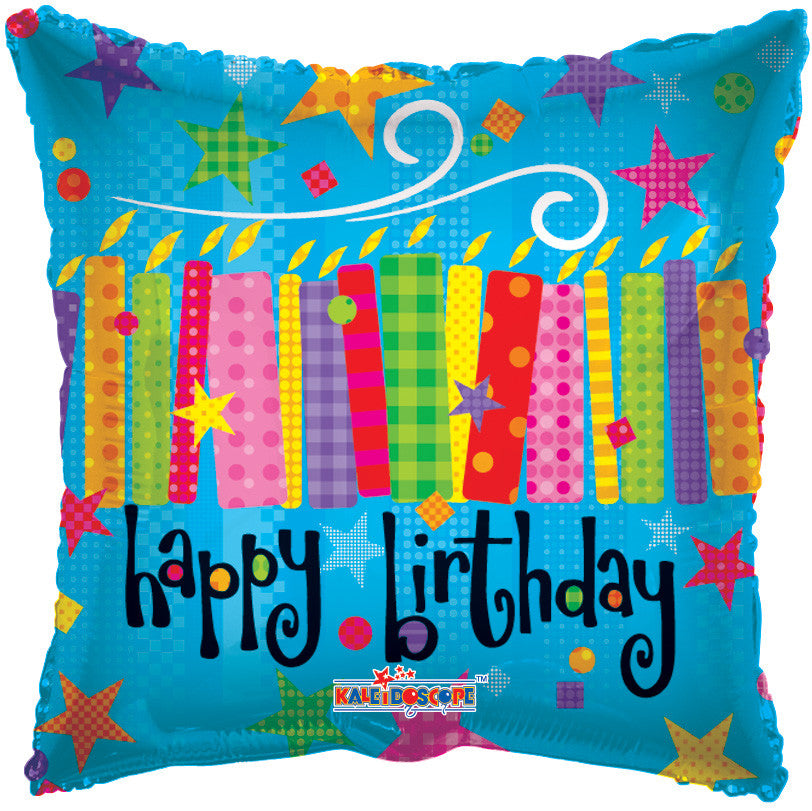 mini birthday stick balloons