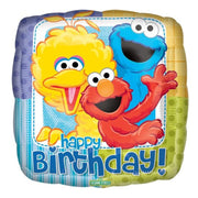 18" Sesame Street Happy Birthday Helium Foil Balloon 1ct #17852