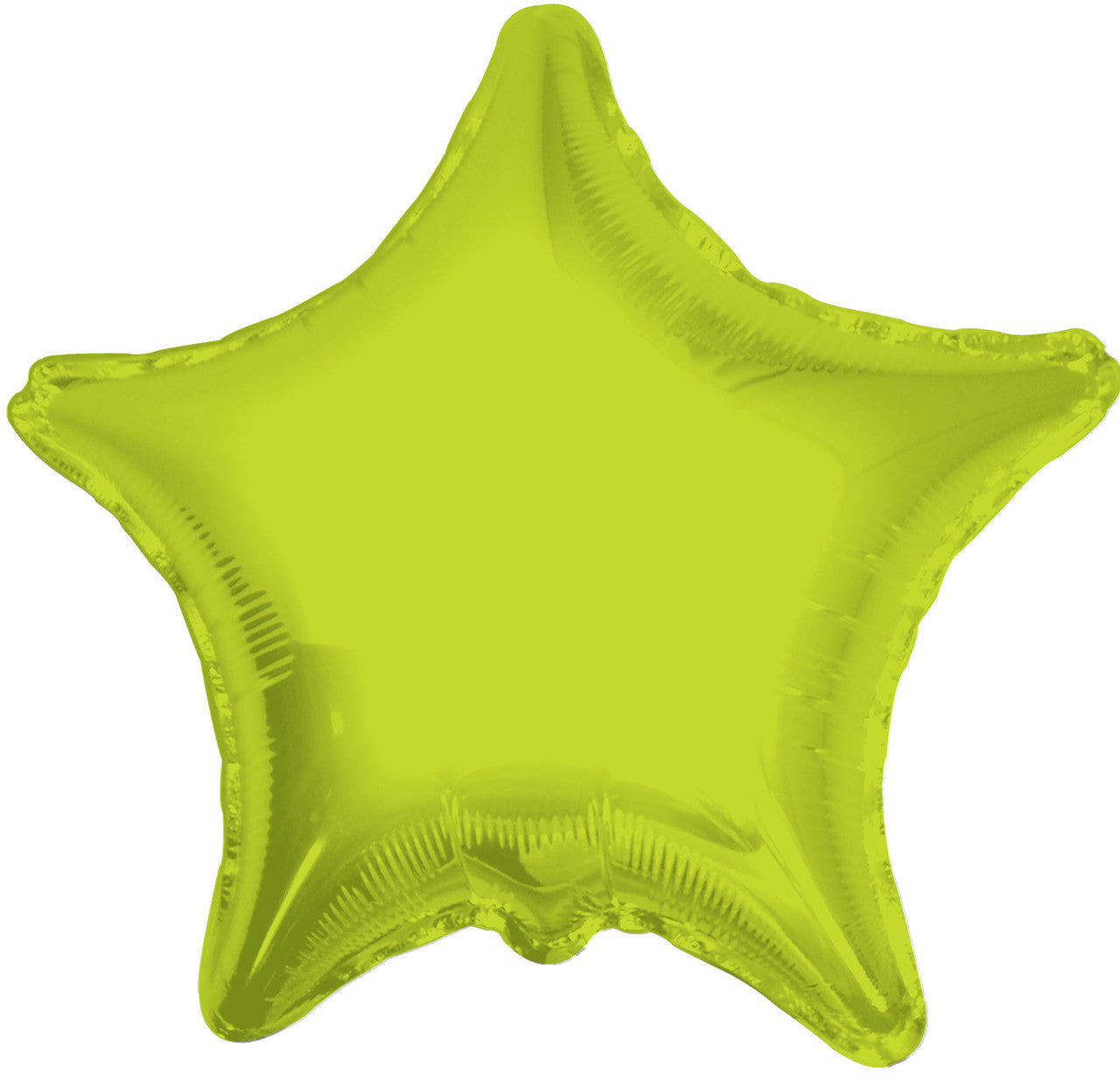 lime green star balloon