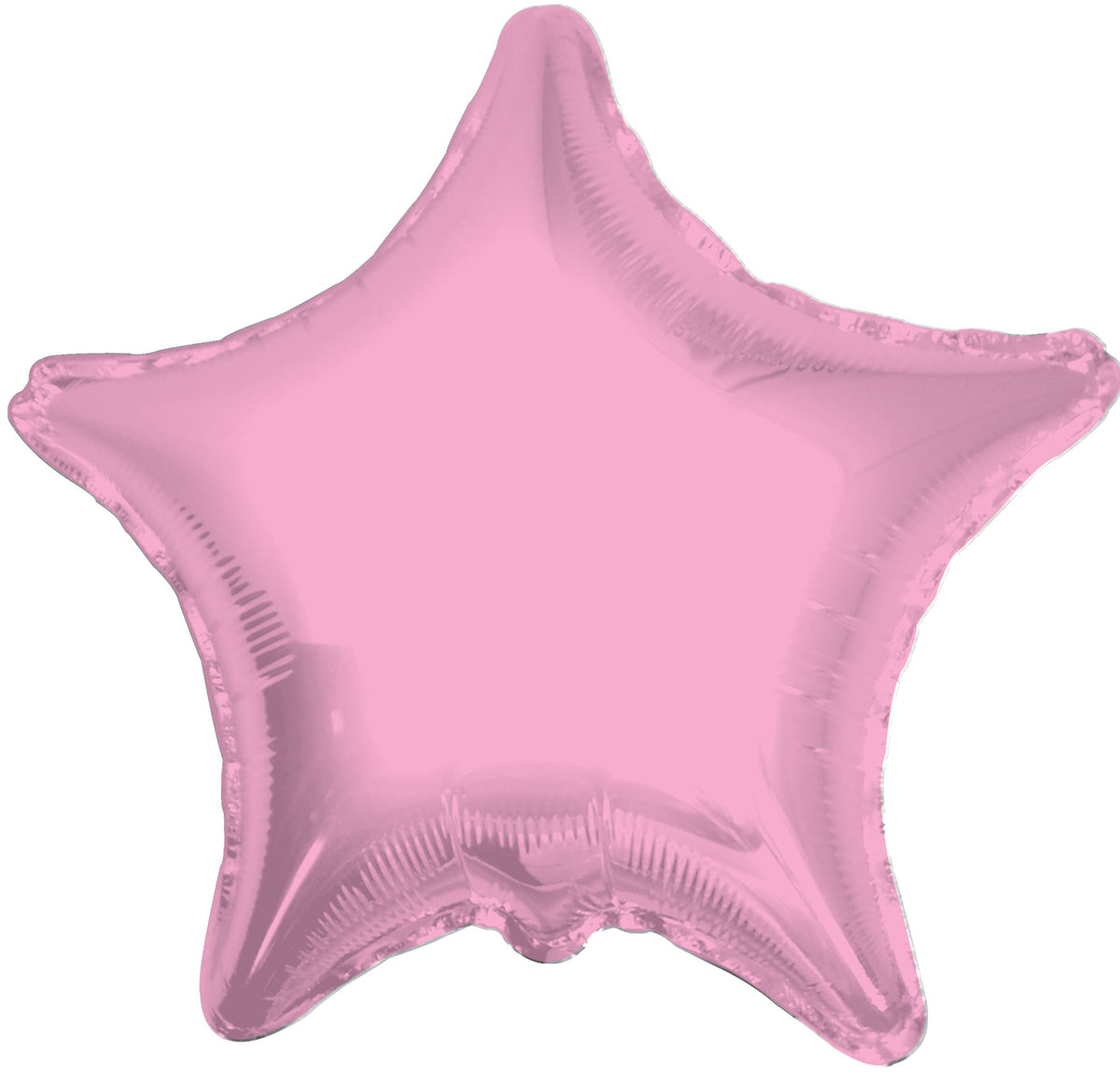 18" Metallic Pastel Pink Star Helium Foil Balloons (5 Pack) #17861