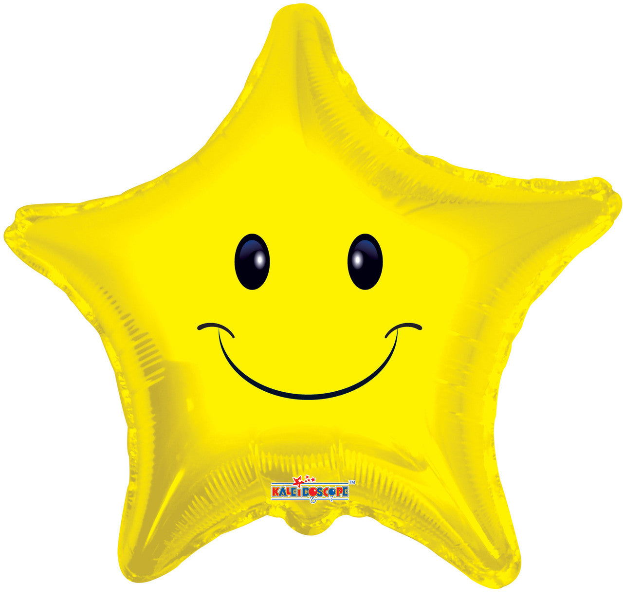 4" Micro Mini Smile Face Star Shape Air Fill Foil Balloons (5 PACK) #17915-04