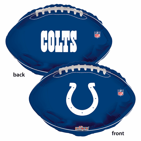 18" NFL Indianapolis Colts Football Shape Helium Foil Balloon 1ct #18098
