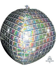 15" Disco Ball Orbz Spherical Shape Helium Foil Balloon #18031
