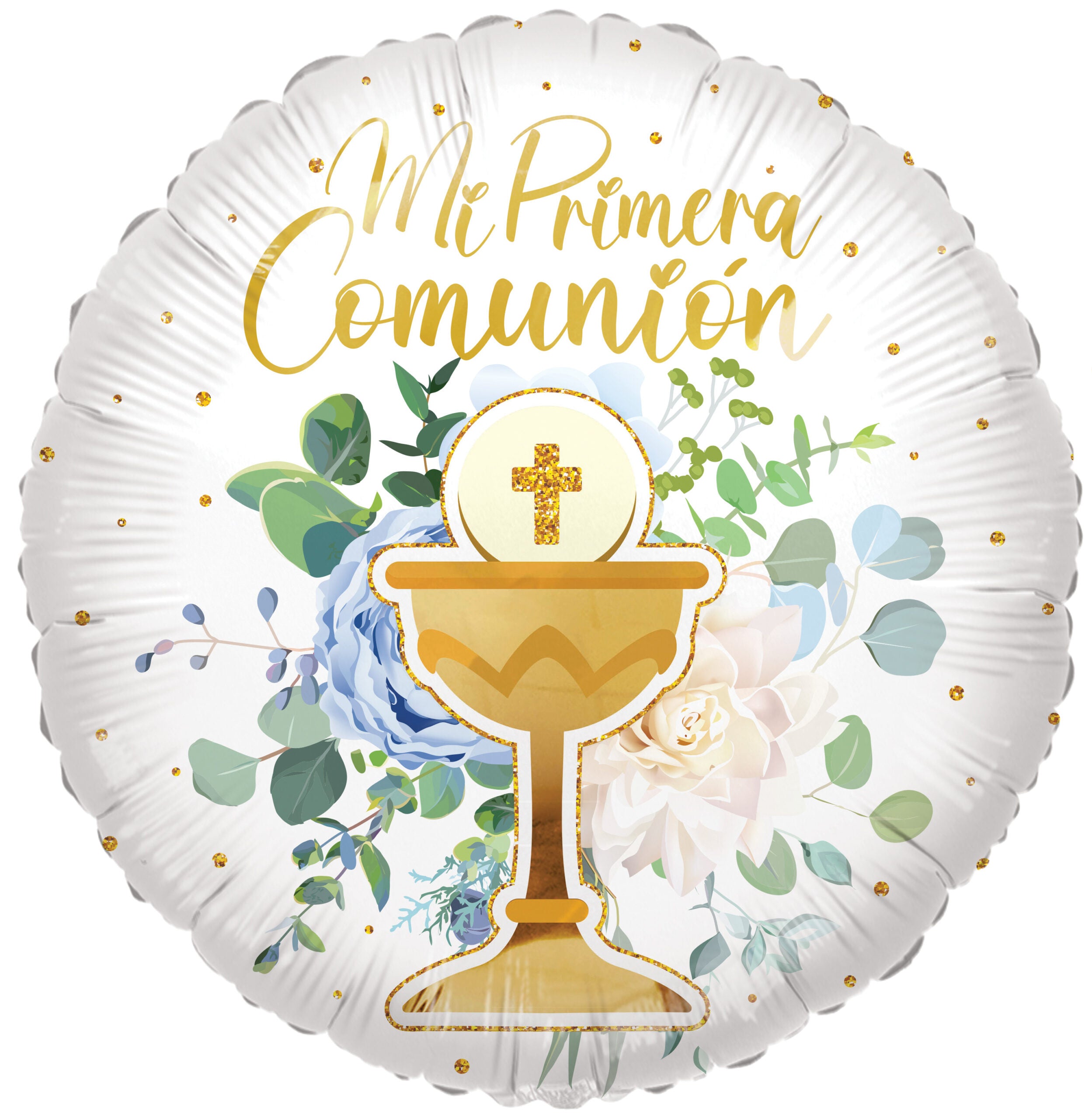 18″ Spanish Communion Gold Chalis Helium Foil Balloon (5 PACK) #18153