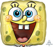18" Sponegbob Squarepants Face Helium Foil Balloon 1ct #18331