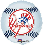 18" NY Yankees Baseball Foil Helium Balloon (1 PACK) #18488