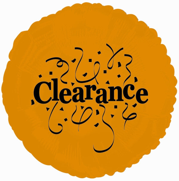 18" Clearance Helium Foil Balloons  (5 PACK) #114193