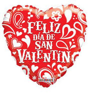 18" Spanish Valentine Feliz Dia de Valentin  (5 Pack) #81180
