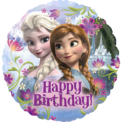 18" Frozen Birthday Balloon #29009 1ct