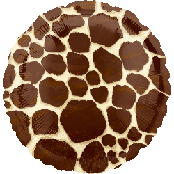 18" Giraffe Print Foil Balloon (5 Pack)#19744