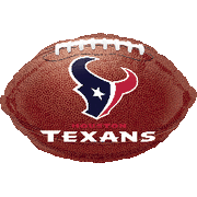18" NFL Houston Texans Football Shape Helium Foil Balloons #26137