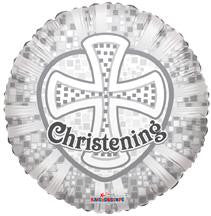 18" Prismatic Christening Helium Foil Balloon (5 PACK)  #19360