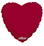 burgundy heart foil