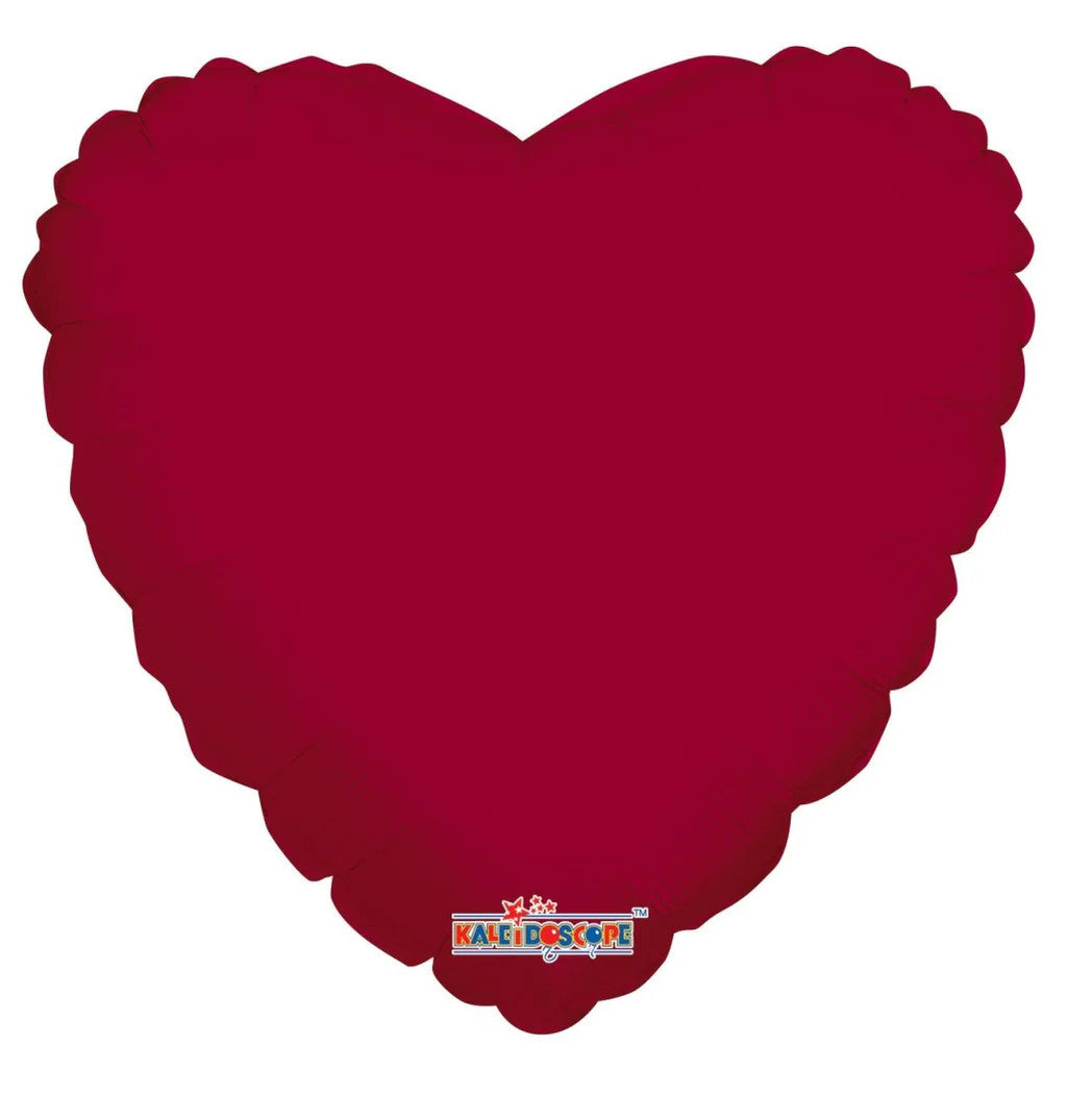 burgundy heart foil