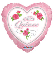18" Miss Quince Helium Heart Shape Foil Balloon (5 PACK) #19008