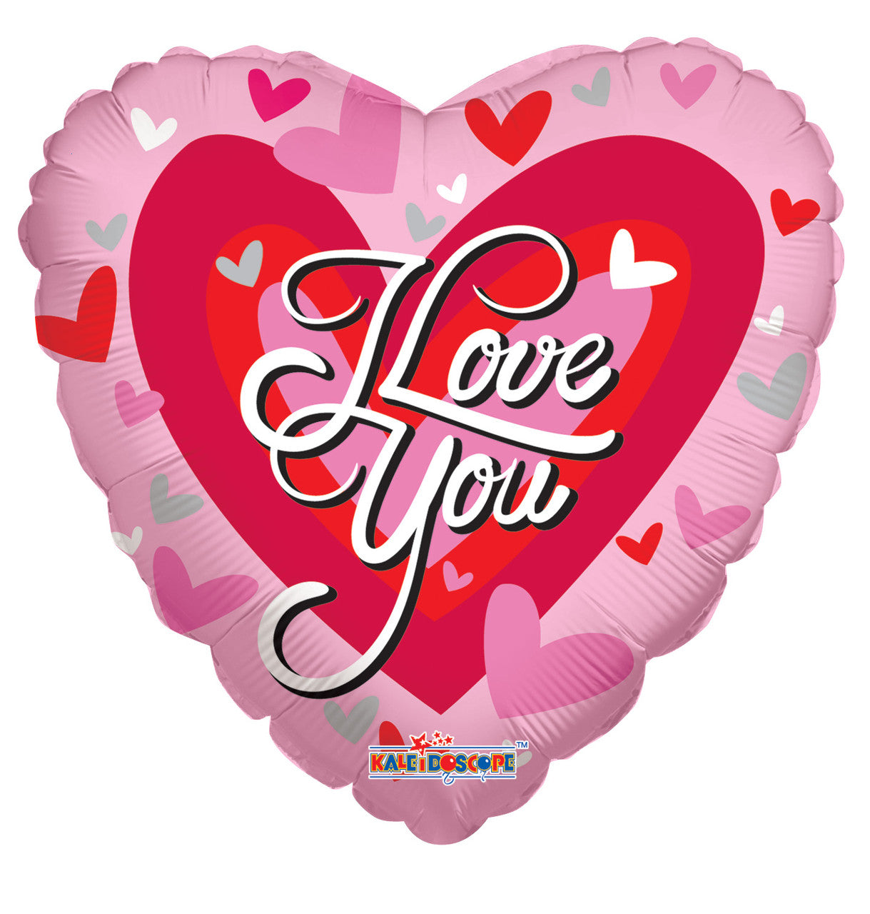 9" I Love You Gold Script Heart Shape Air Fill Only Foil Balloon (5 Pack) #19122-09