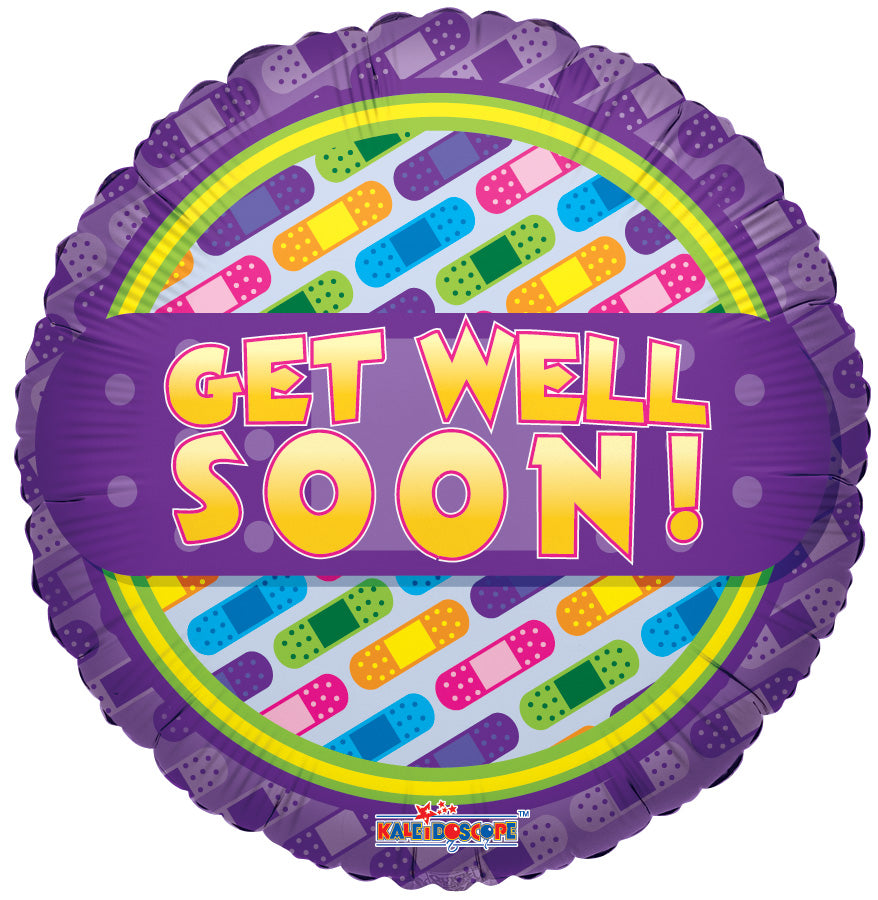 18" Get Well Band Aids Helium Foil Balloons (5 Pack) #19151