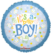 9" It's A Boy Bottle AIR FILL ONLY Foil Balloon (5 PACK) #19171-09