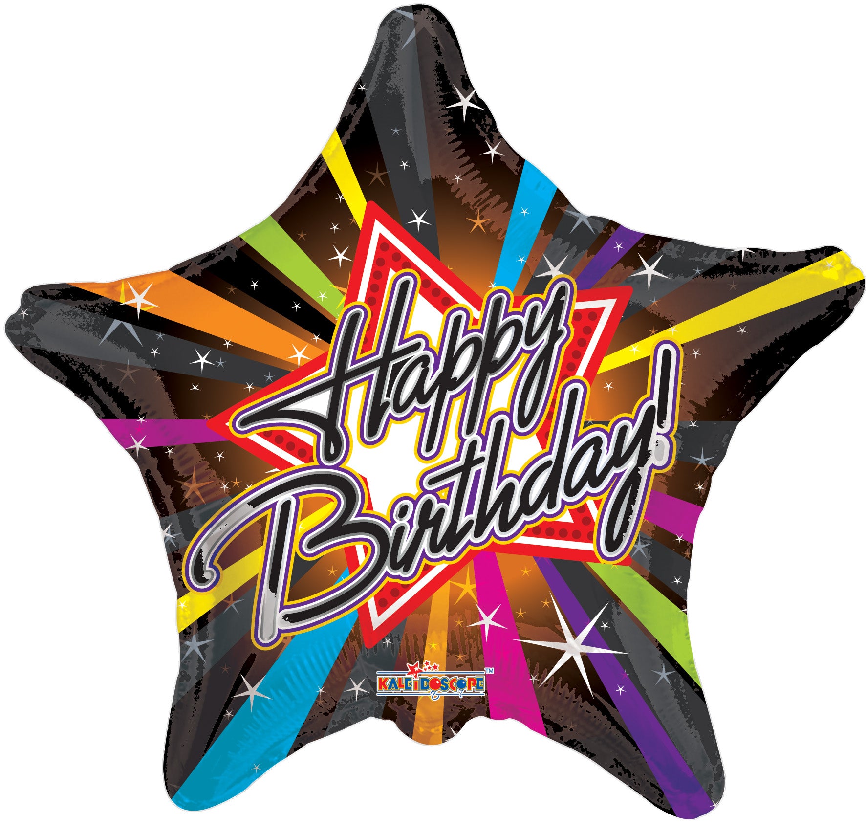 18" Happy Birthday Rock Star Shape Helium Foil Balloon (5 Pack) #19209