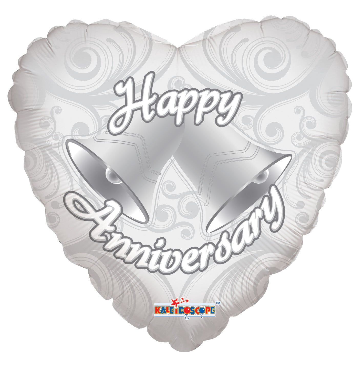 18" Anniversary Heart Shape Helium Foil Balloon (5 PACK) #19236
