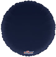 18" Navy Blue Helium Foil Circles (5 Pack) #19349