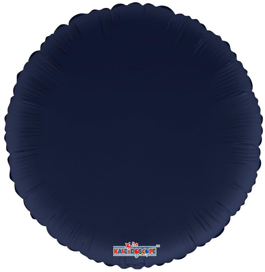 18" Navy Blue Helium Foil Circles (5 Pack) #19349