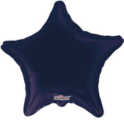 18" Navy Blue Star Shape Helium Foil Balloons (5 Pack) #19351